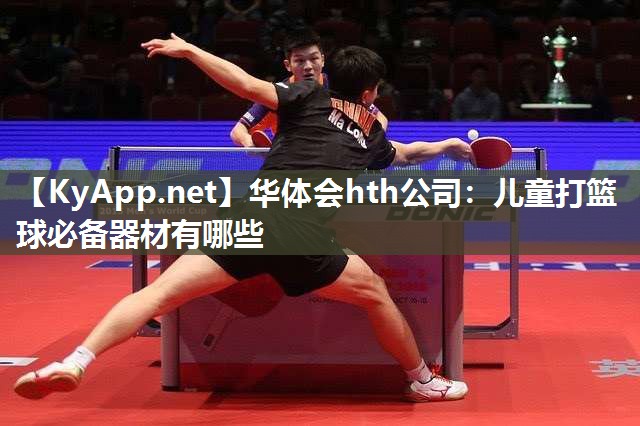 华体会hth公司：儿童打篮球必备器材有哪些